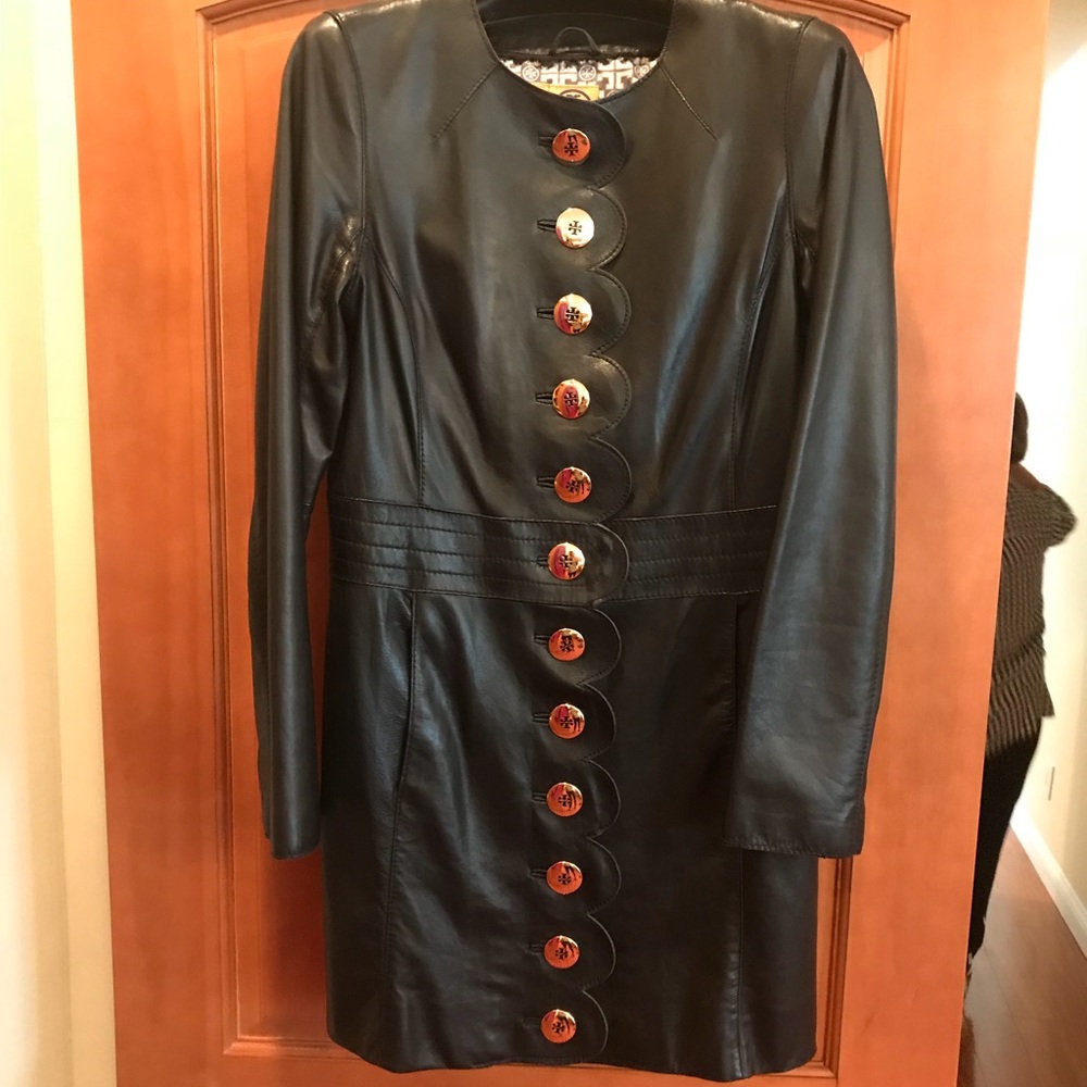 Tory Burch leather jacket beautiful!